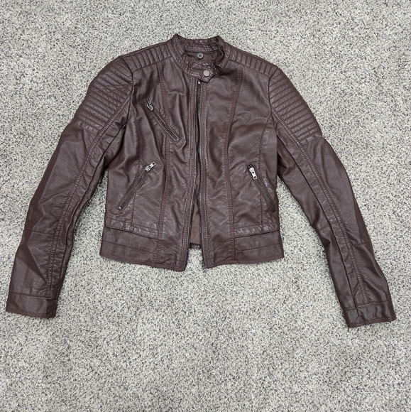 Xhilaration Leather Jacket - Picture 1 of 6